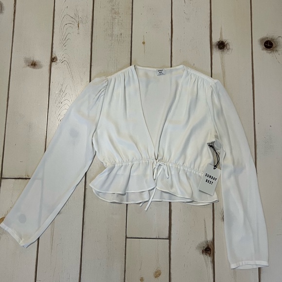 NWT Aritiza Sunday Best KIMBERLY BLOUSE - Picture 4 of 11